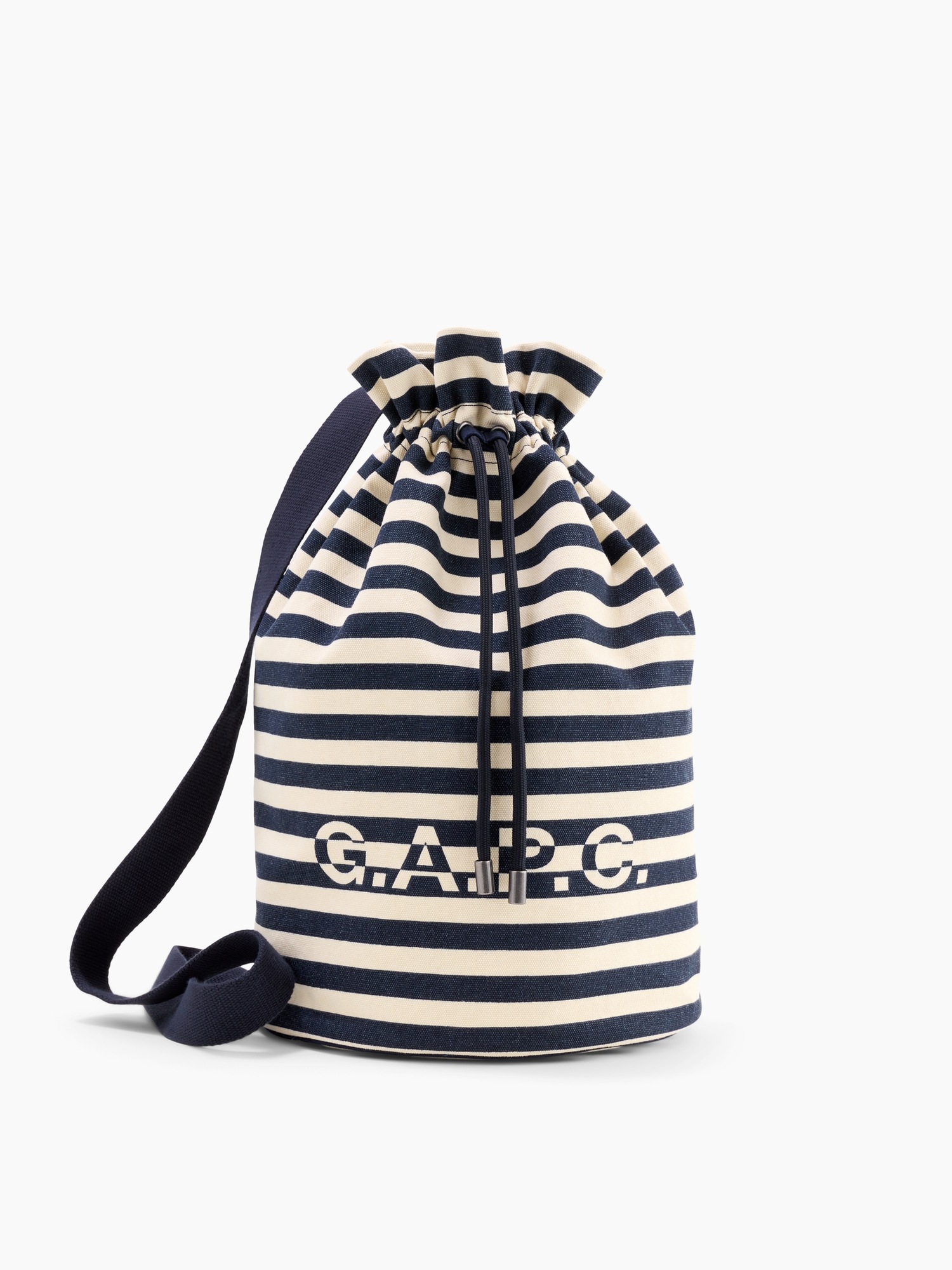 Мужская сумка Gap × A.P.C. Logo Bucket, цвет: Молочный белый