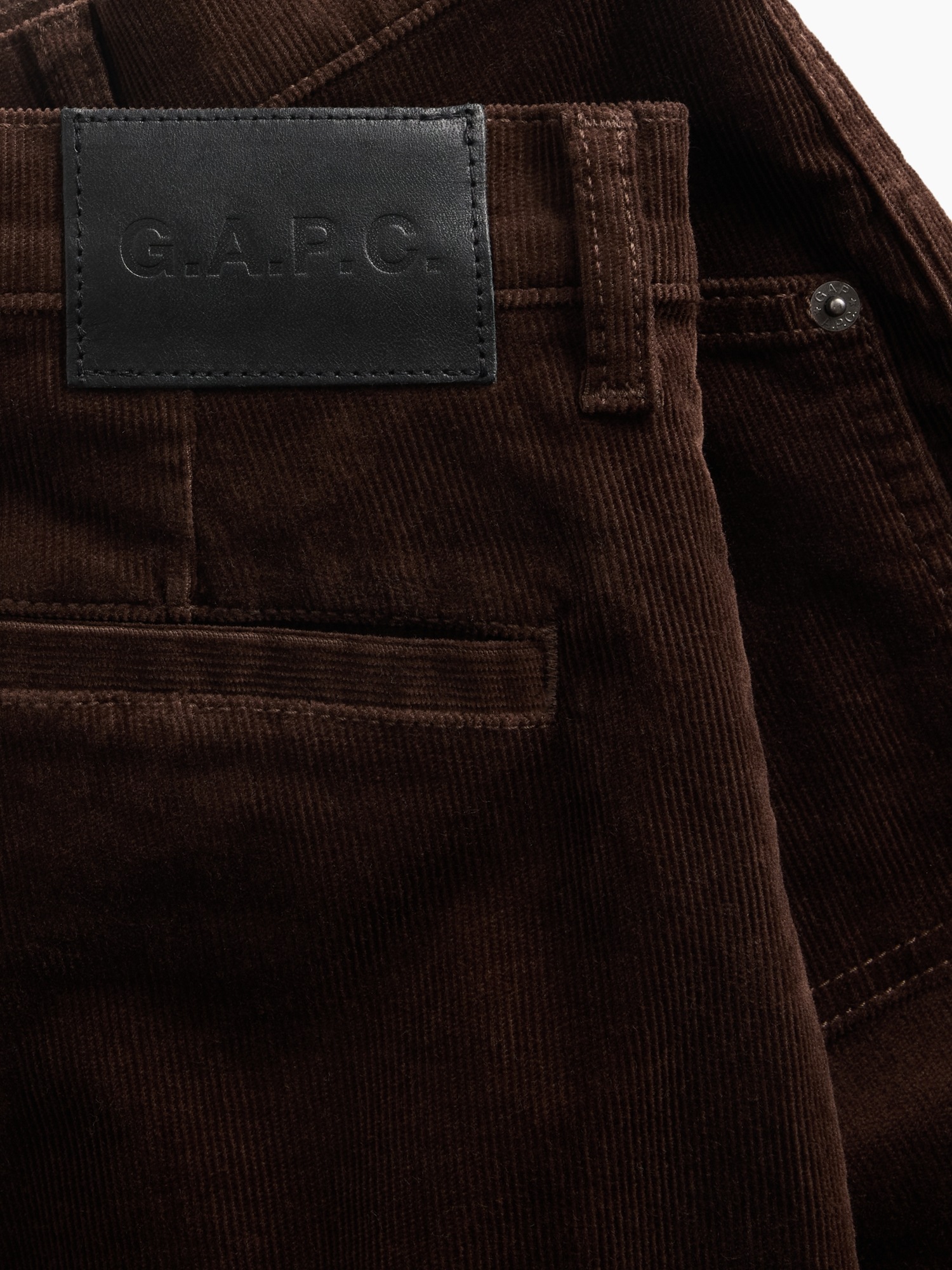Женские брюки Gap × A.P.C. High Rise Corduroy Stride, цвет: Коричневый — фото 8