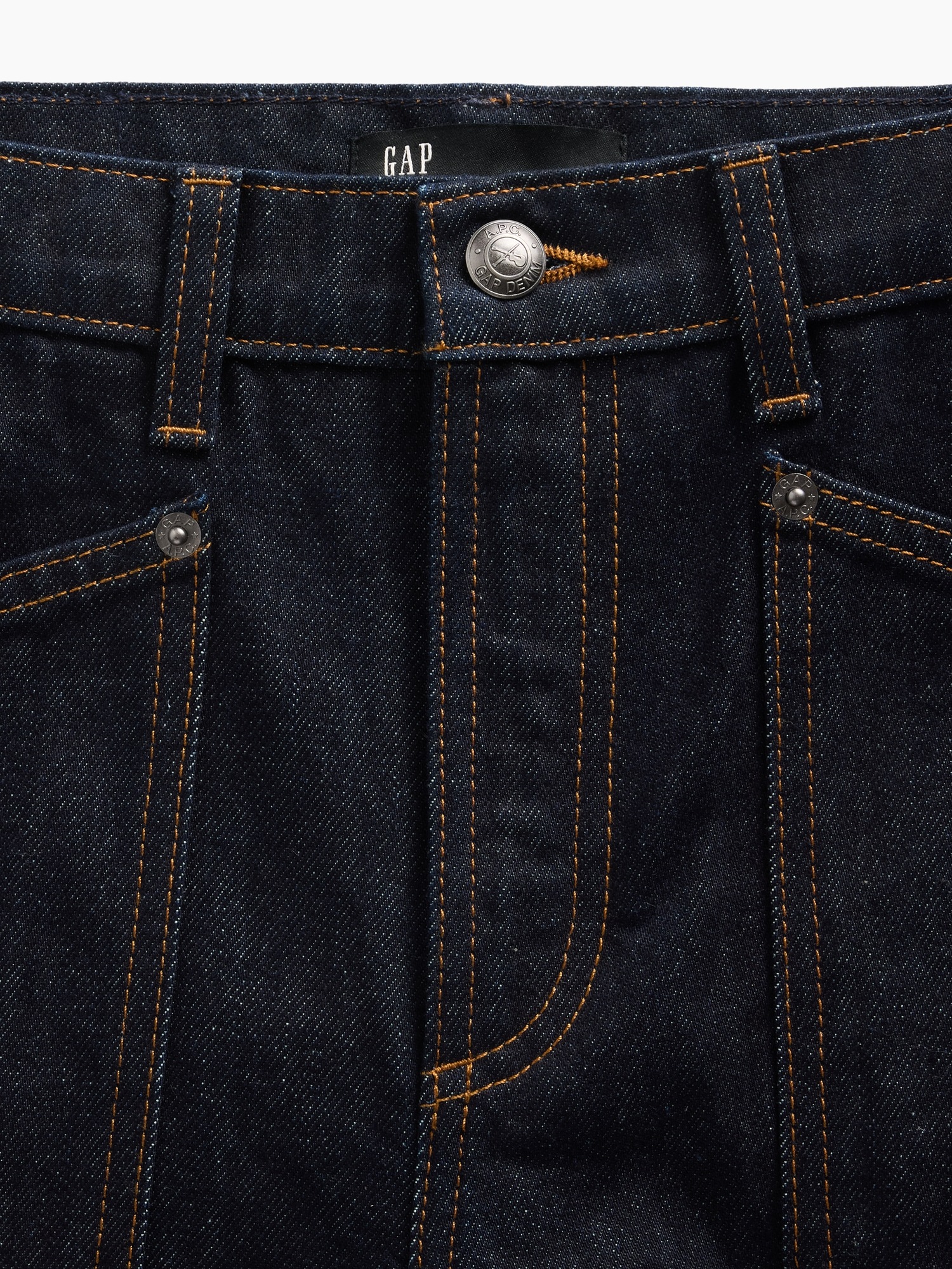 Женские джинсы Gap × A.P.C. High Rise Stride, цвет: Rinse Renatta — фото 6