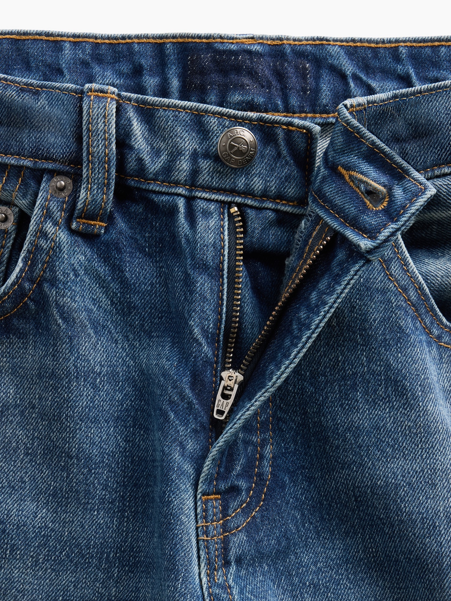 Женские джинсы Gap × A.P.C. Low Rise ’90s Loose, цвет: Med Paris — фото 7