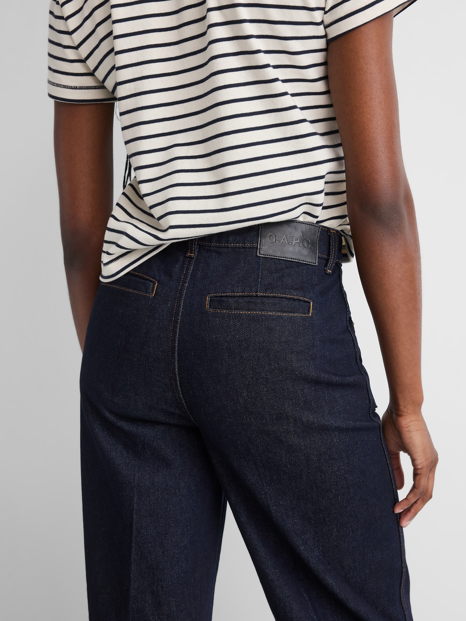 Женские джинсы Gap × A.P.C. High Rise Stride, цвет: Rinse Renatta — фото 4