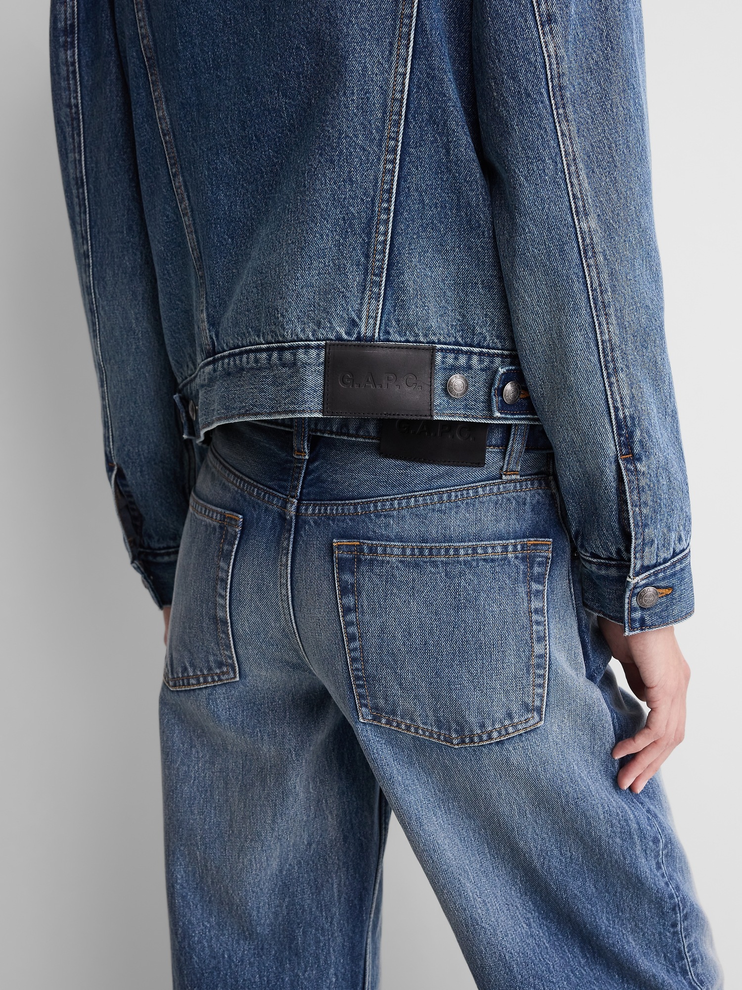 Женские джинсы Gap × A.P.C. Low Rise ’90s Loose, цвет: Med Paris — фото 5