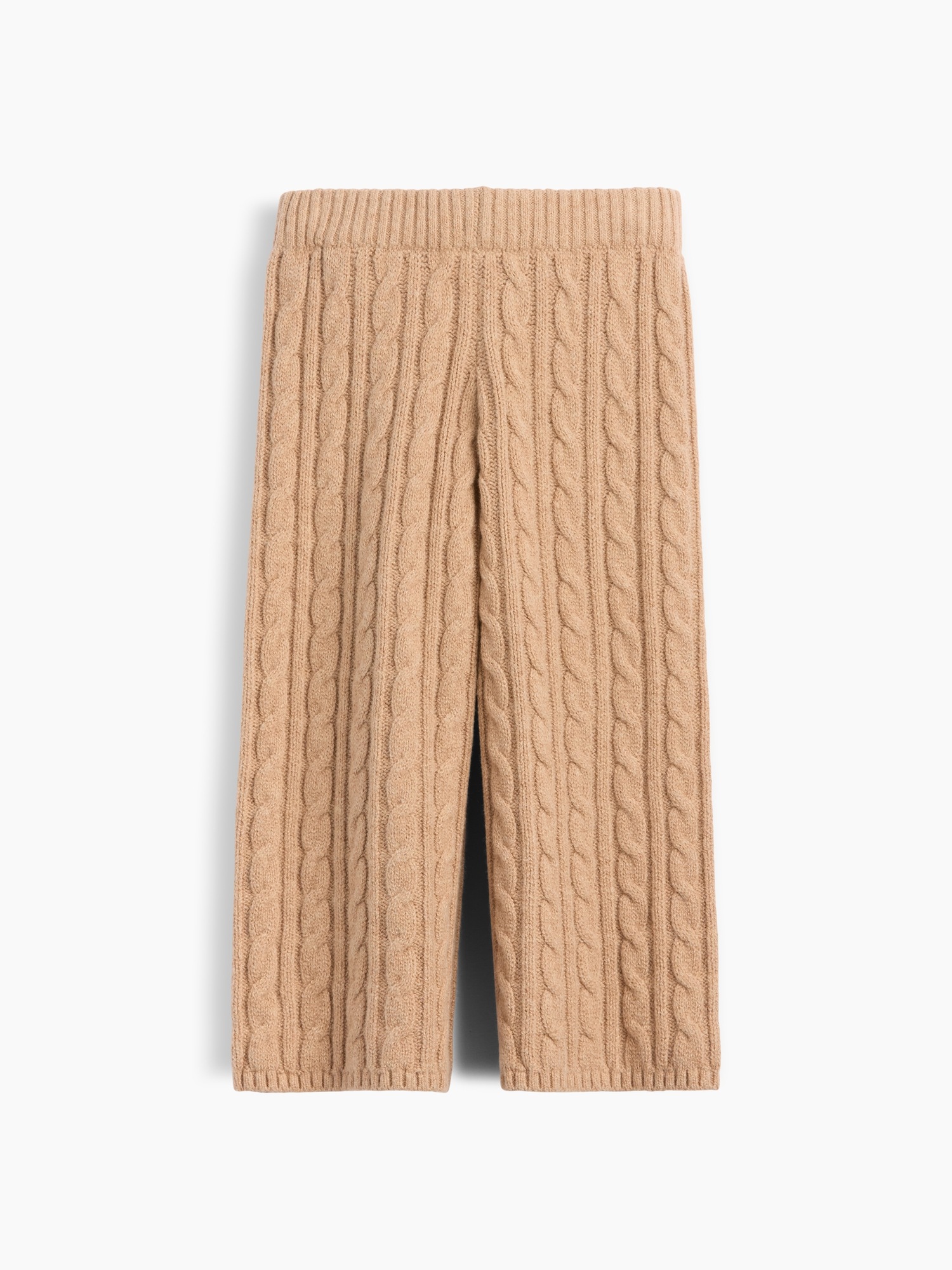 Брюки Gap CashSoft Cable-Knit Wide-Leg Pants для малышей, цвет: Меланжевый — фото 2