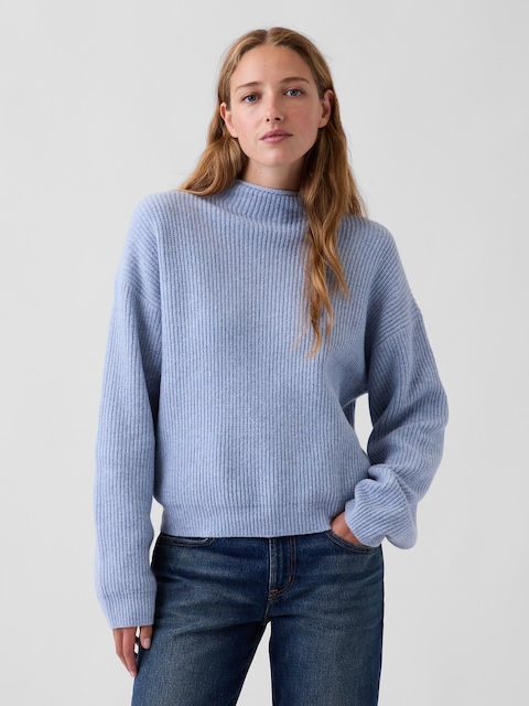 CashSoft Oversized Rollneck Sweater