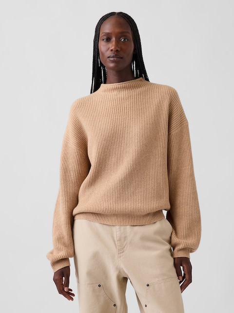 CashSoft Oversized Rollneck Sweater