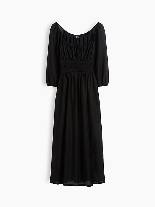 Voile Smocked-Waist Maxi Dress | Gap