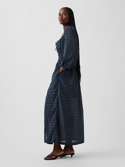 Voile Smocked-Waist Maxi Dress | Gap