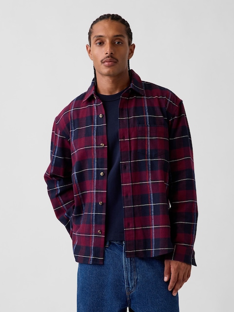 Relaxed Flannel Shirt