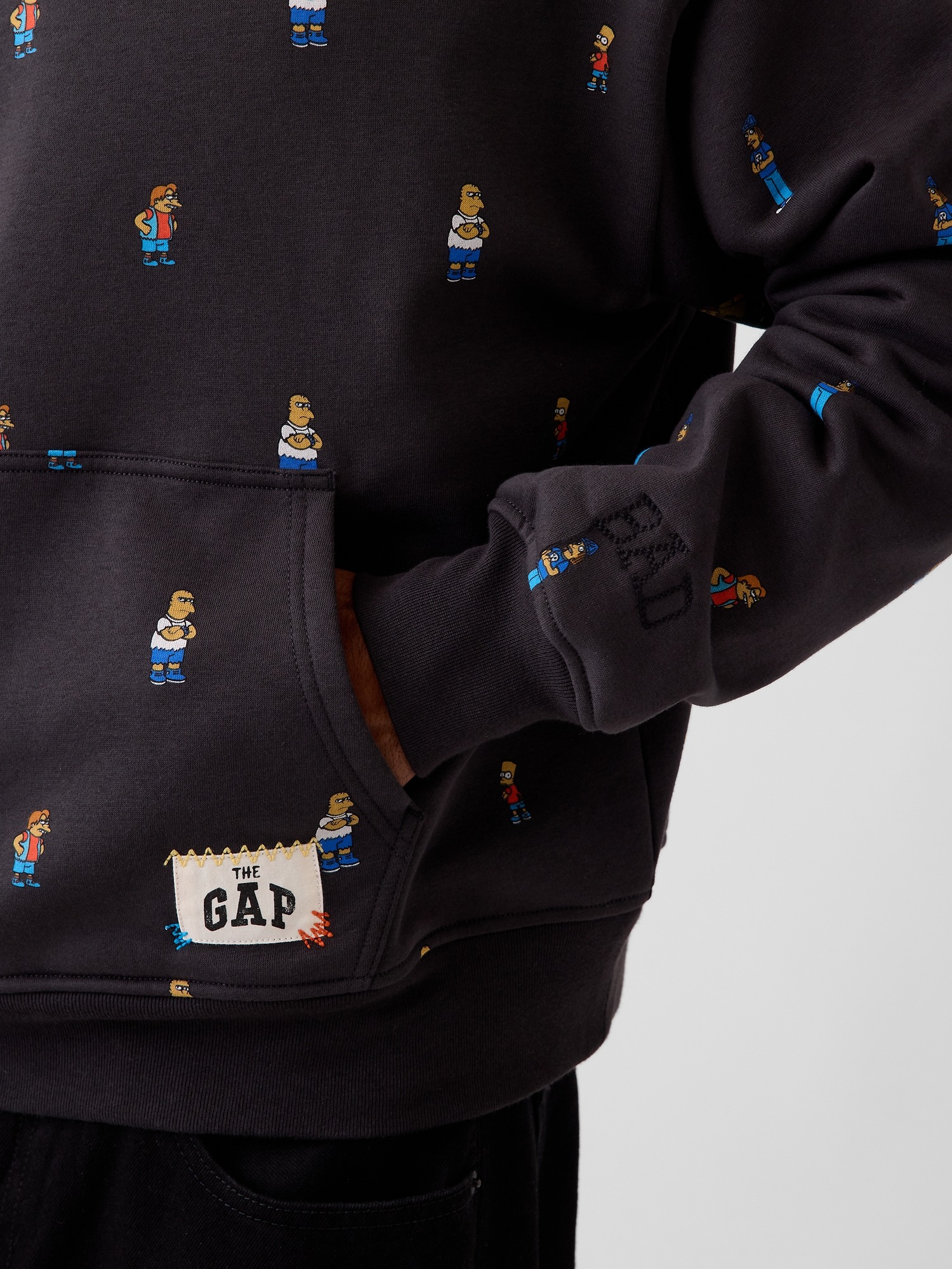 Женское худи Gap Adult The Simpsons VintageSoft, цвет: Чёрный — фото 3