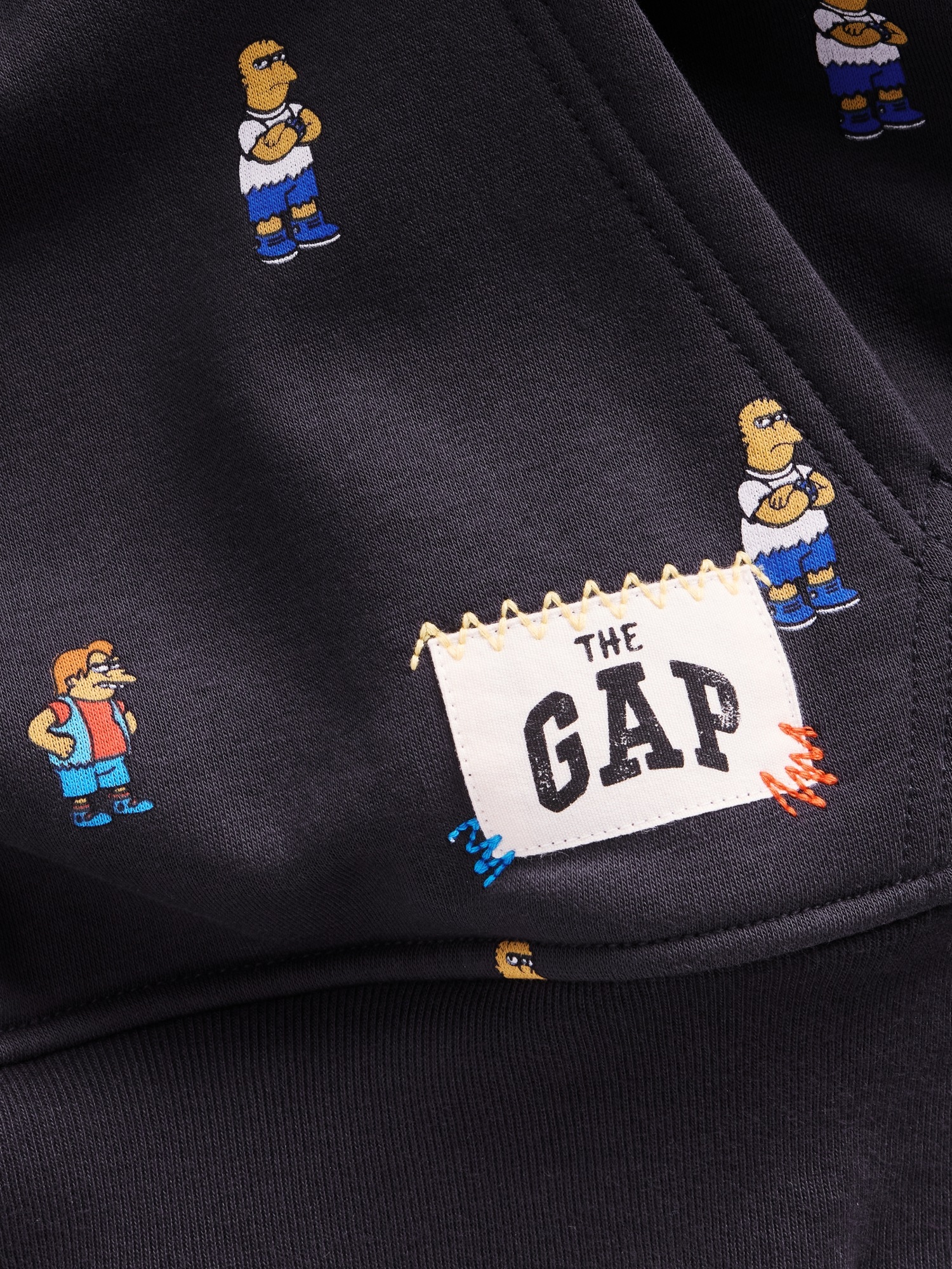 Женское худи Gap Adult The Simpsons VintageSoft, цвет: Чёрный — фото 5