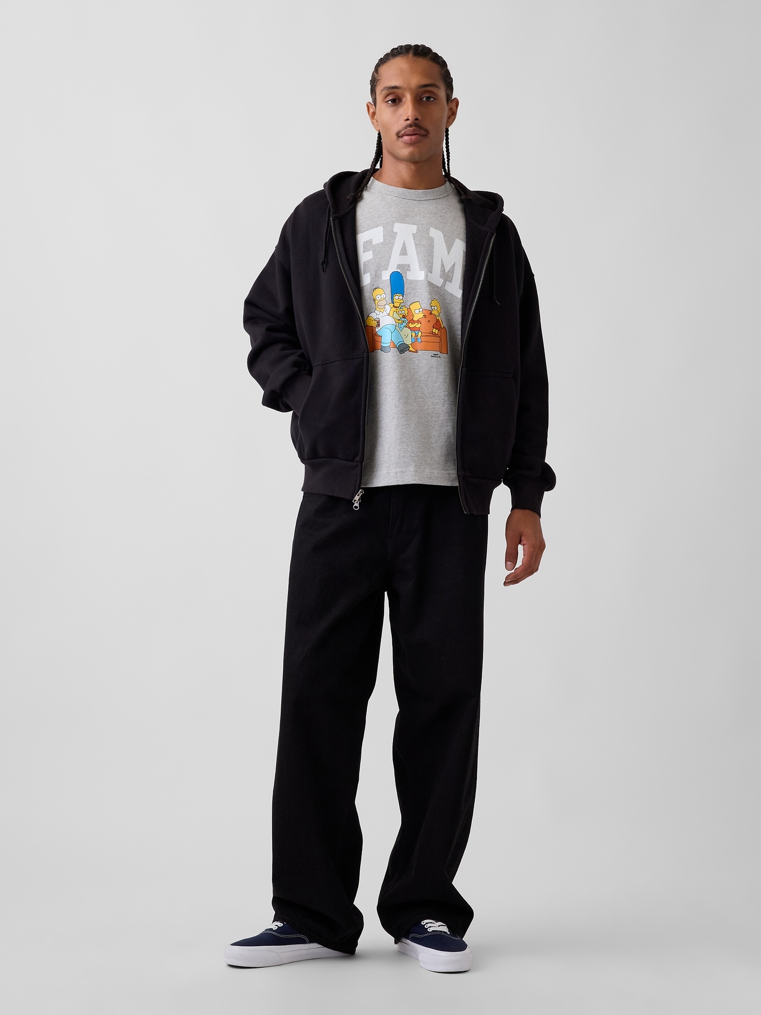 Женская футболка Gap Adult The Simpsons Heavyweight Graphic, цвет: Меланжевый серый — фото 3