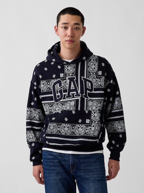 Adult VintageSoft Bandana Oversized Logo Hoodie