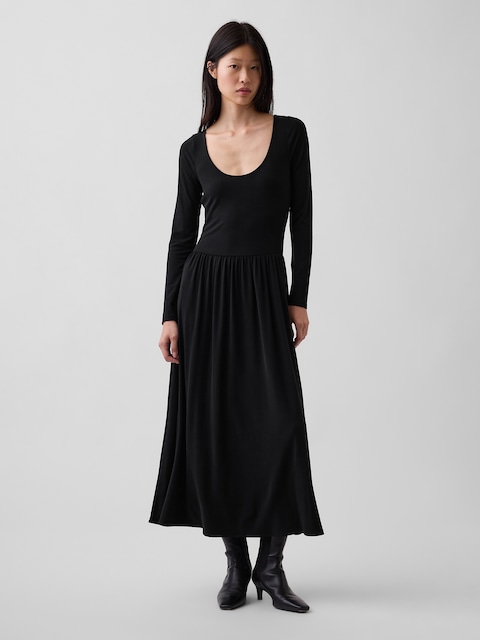 Drop-Waist Maxi Dress