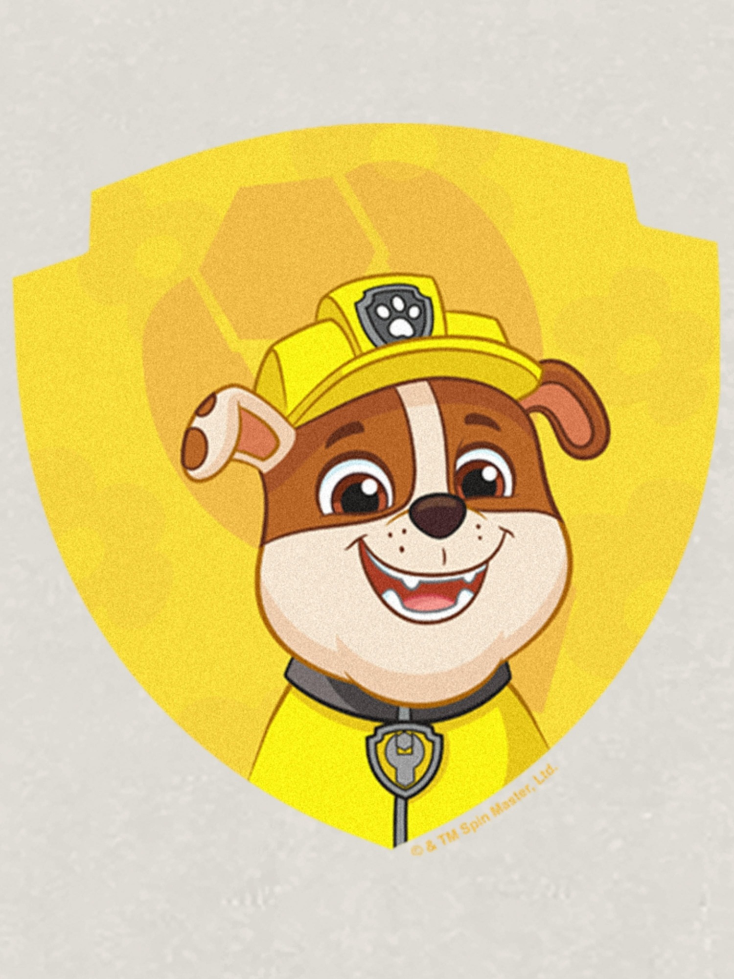 Футболка для малышей Gap с принтом Paw Patrol Rubble Shield, цвет: Молочный белый — фото 2