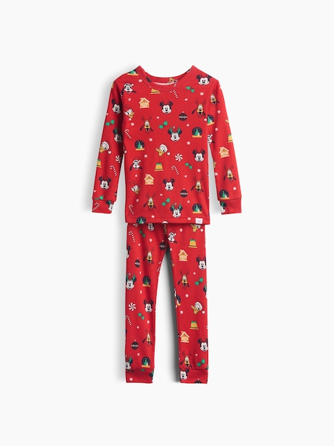 Kids & Baby × Disney Organic Brushed Cotton Holiday PJ Set