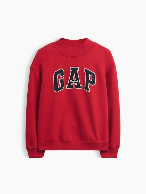 Kids VintageSoft Oversized Mockneck Logo Sweatshirt