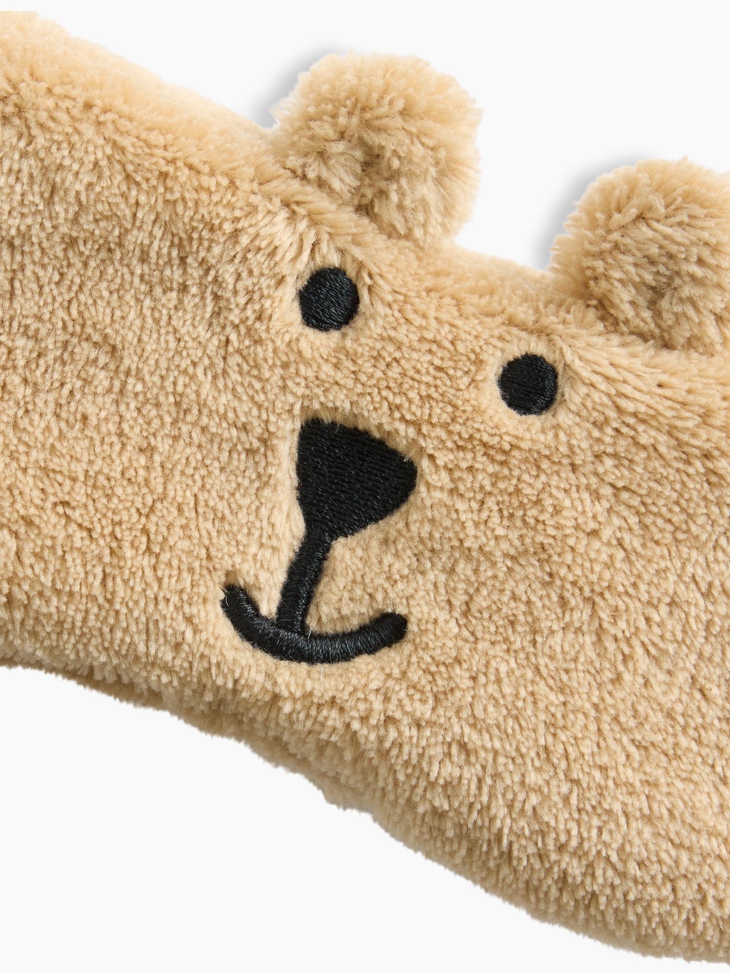 Детская маска для сна Gap Brannan Bear из шерпы, цвет: Коричневый — фото 2