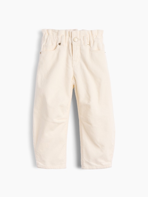 Baby & Toddler Corduroy Eyelet-Hem Horseshoe Pants