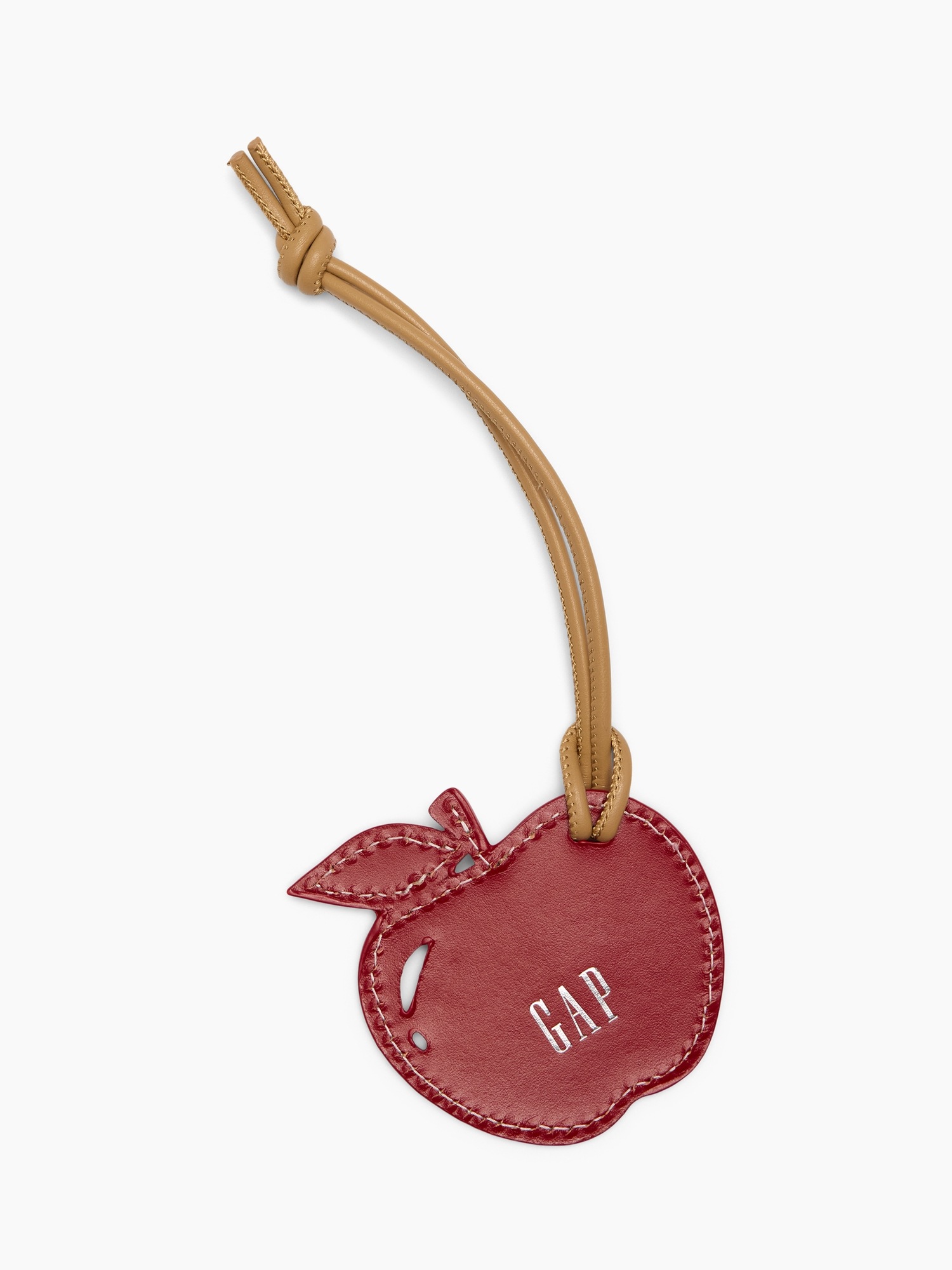 Женский брелок Gap 100% Leather Apple Bag Charm, цвет: Красный — фото 2