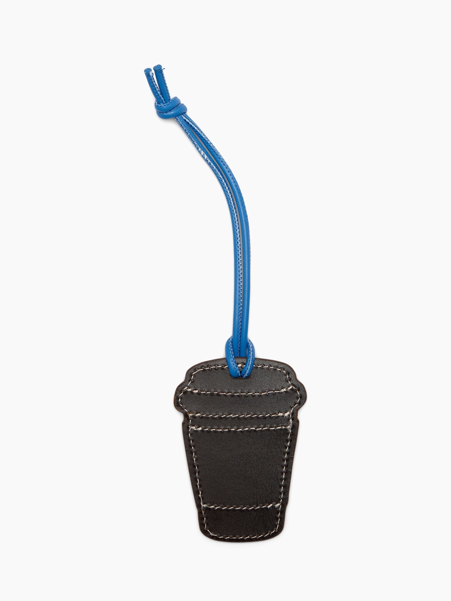 Женский брелок Gap 100% Leather Logo Coffee Bag Charm, цвет: Кофейный — фото 2