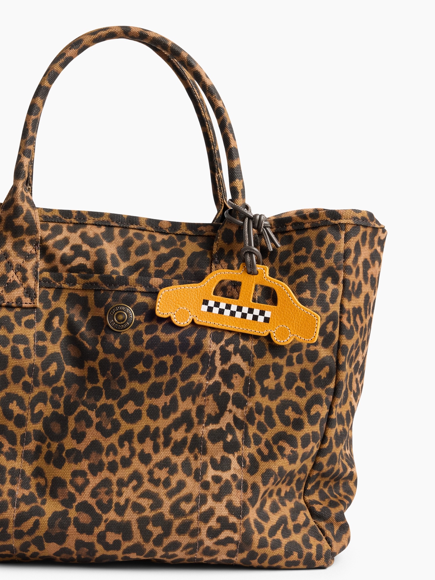 Женский брелок Gap 100% Leather Taxi Bag Charm, цвет: Жёлтый — фото 3