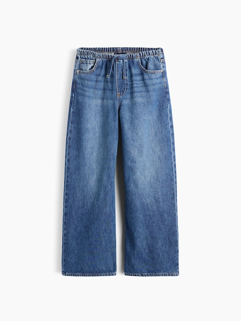 Kids Low Rise Stride Easy Wide-Leg Jeans