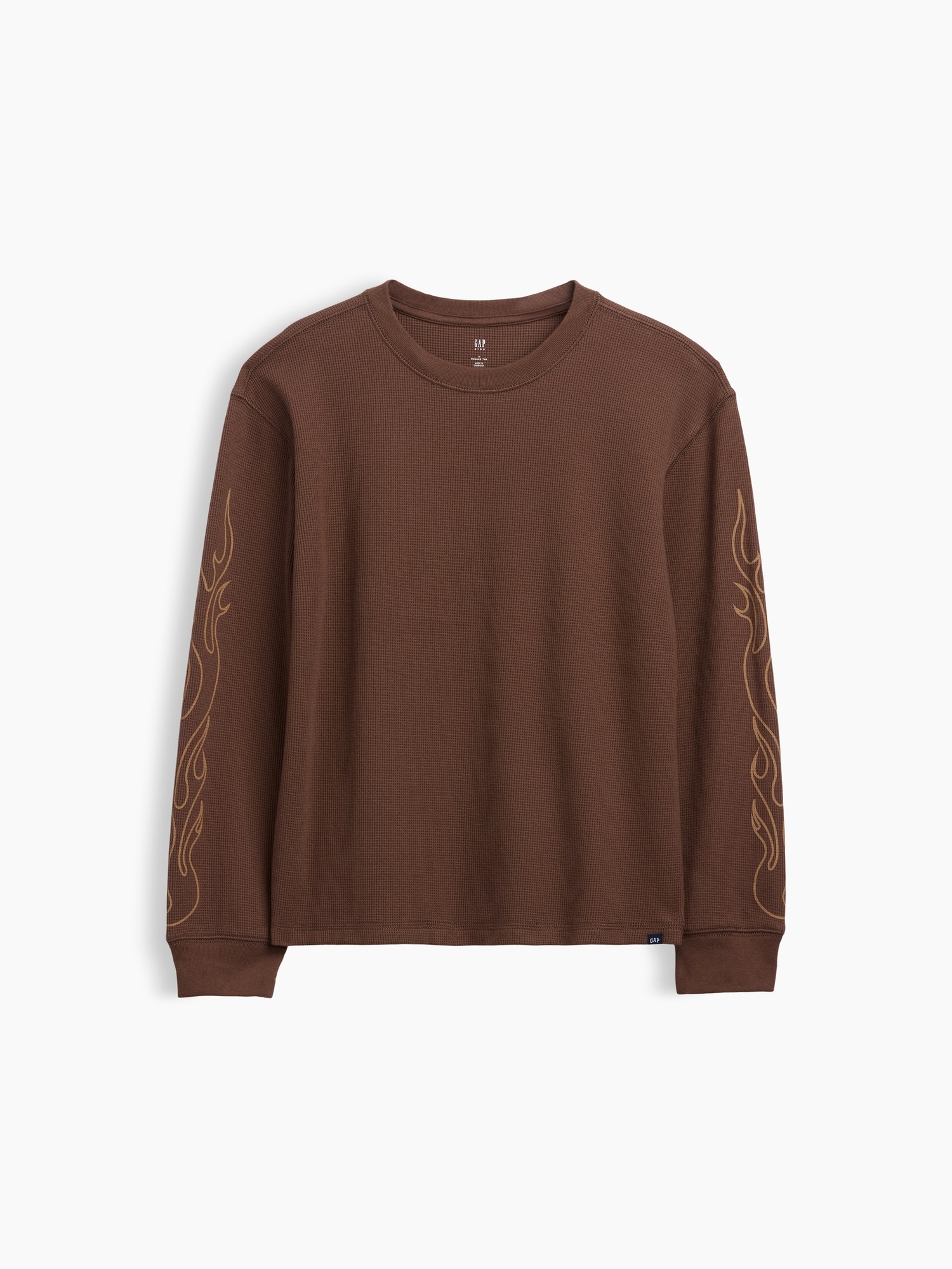 Детская футболка Gap Waffle, цвет: Янтарный — фото 2