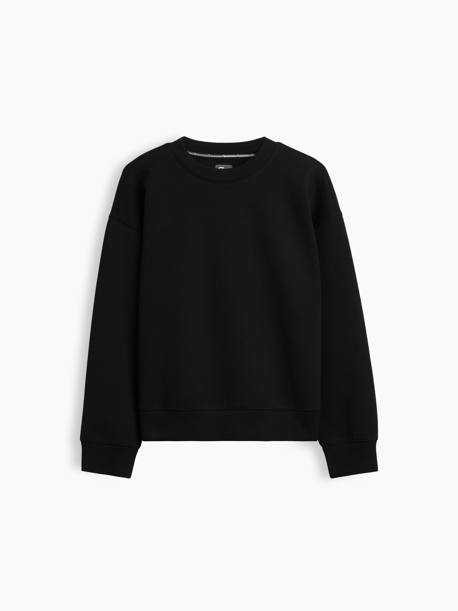 Детские толстовки Gap GapFit Tech Crewneck, цвет: Чёрный — фото 2