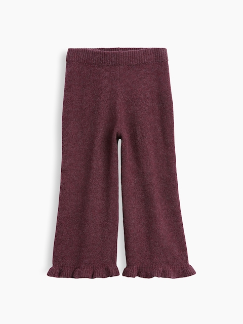 CashSoft Ruffle Wide-Leg Pants