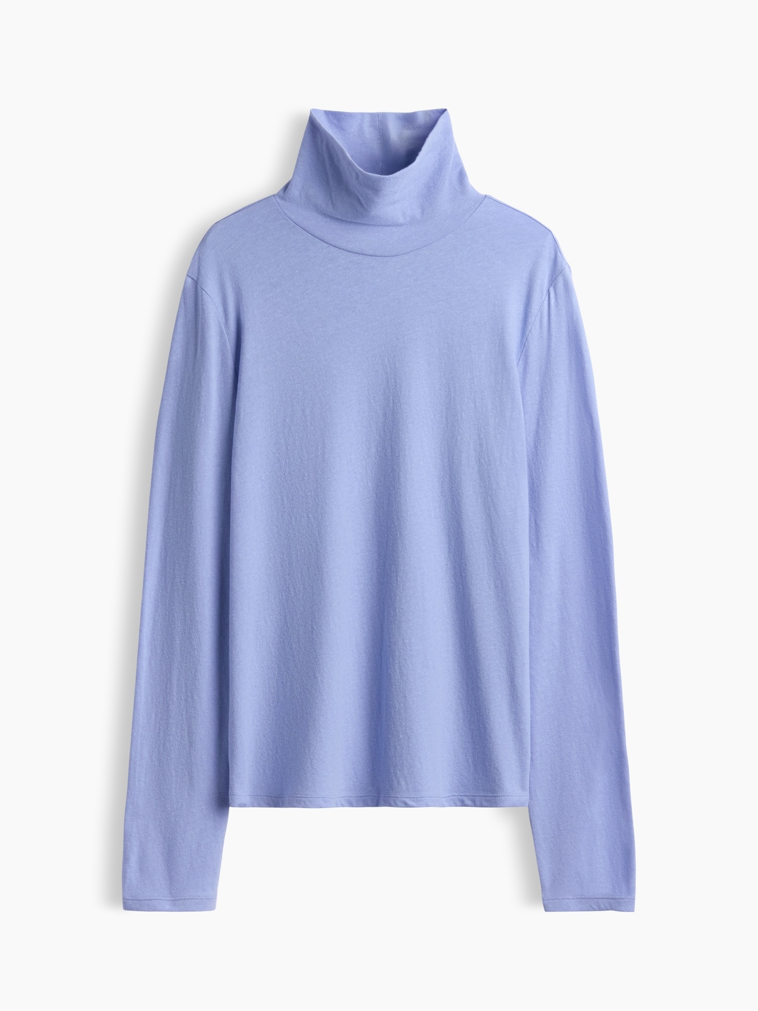 Женская футболка Gap 100% Cotton Authentic Turtleneck, цвет: Синий — фото 5