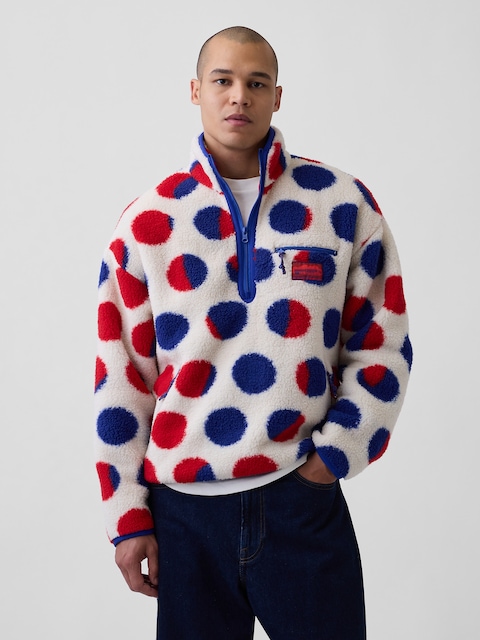 Gap | Lichtenstein | Whitney | Cathedral #2 Quarter-Zip Sherpa Pullover