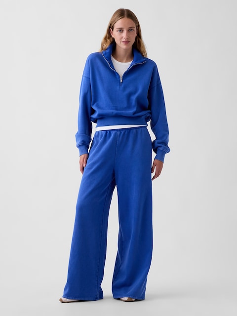 VintageSoft Baggy Wide-Leg Sweatpants