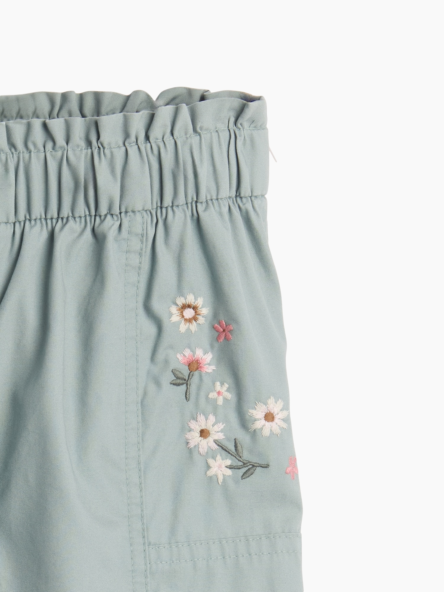 Брюки Gap Poplin Pull-On Joggers для малышей, цвет: Шалфейный зелёный — фото 4