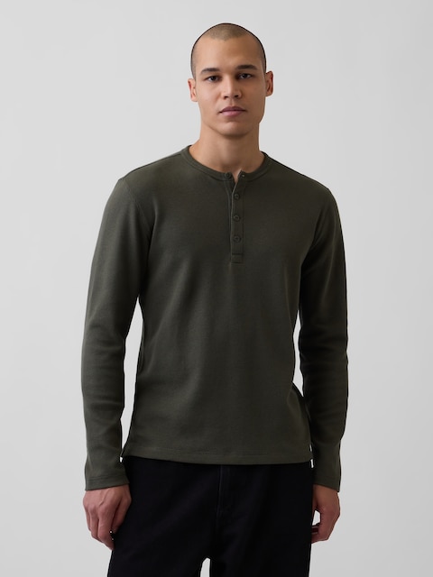Waffle Henley T-Shirt