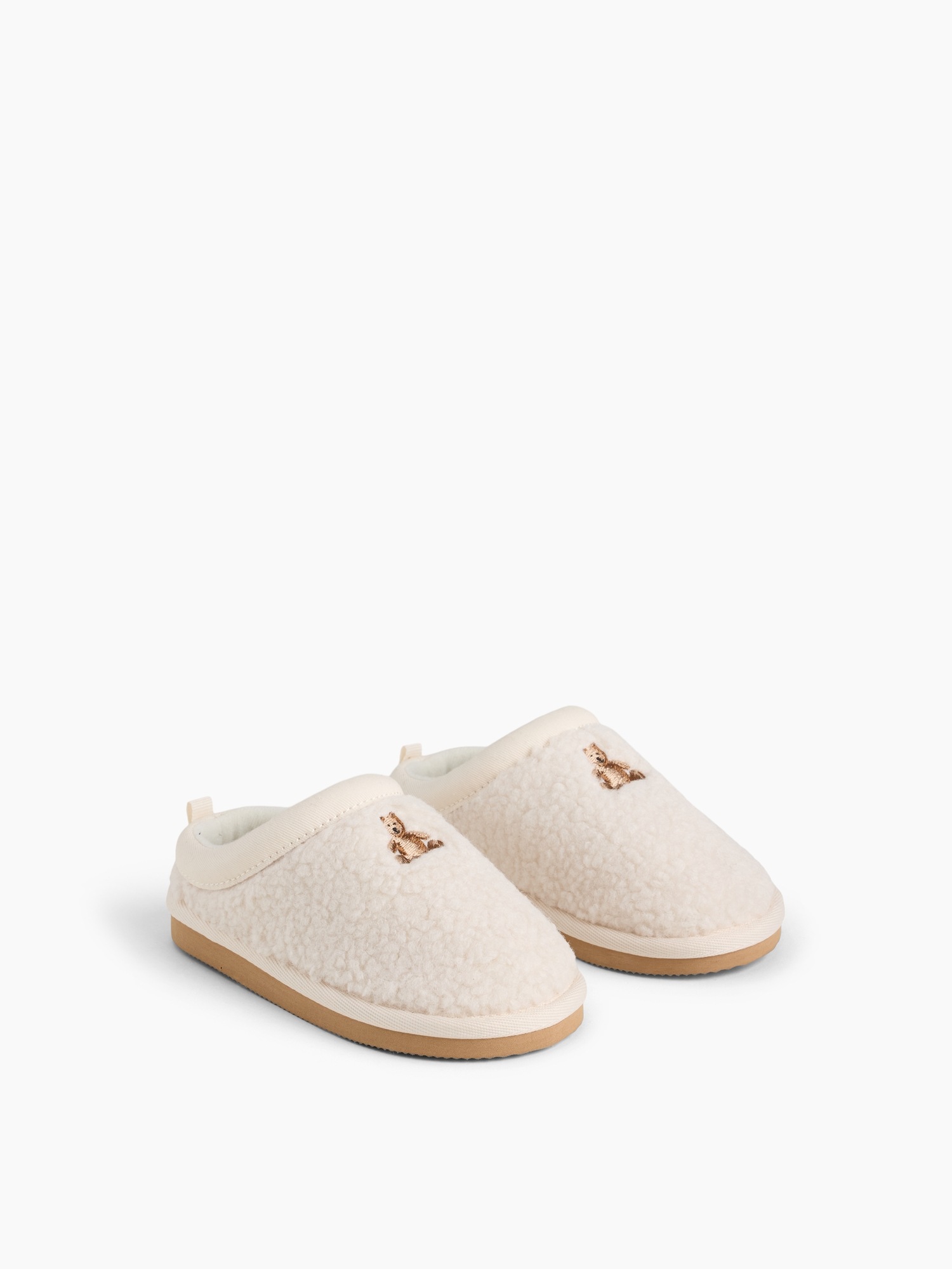 Сабо Gap Brannan Bear Sherpa Clog Slippers для малышей, цвет: Слоновая кость морозный — фото 2