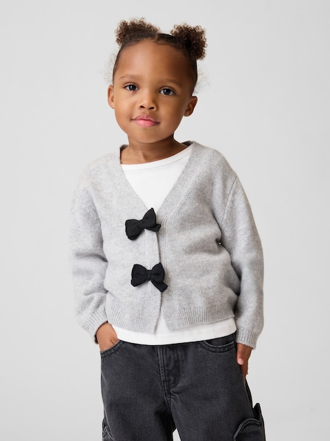 Baby & Toddler CashSoft Bow Cardigan Sweater