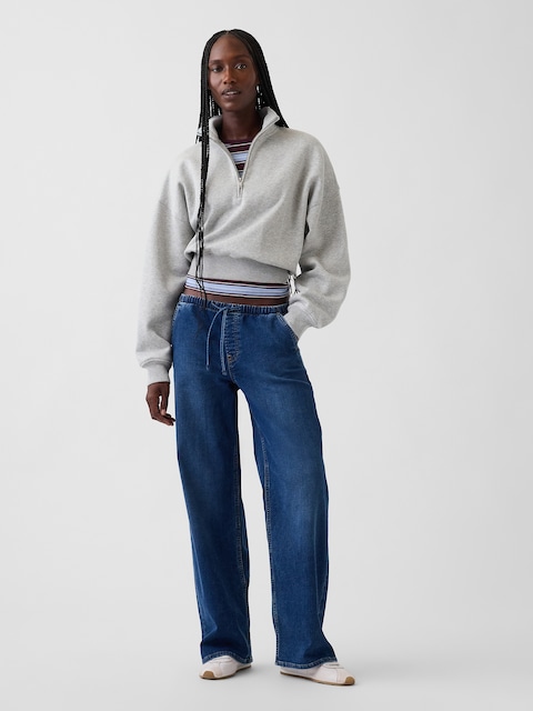 Low Rise Knit Easy '90s Loose Jeans