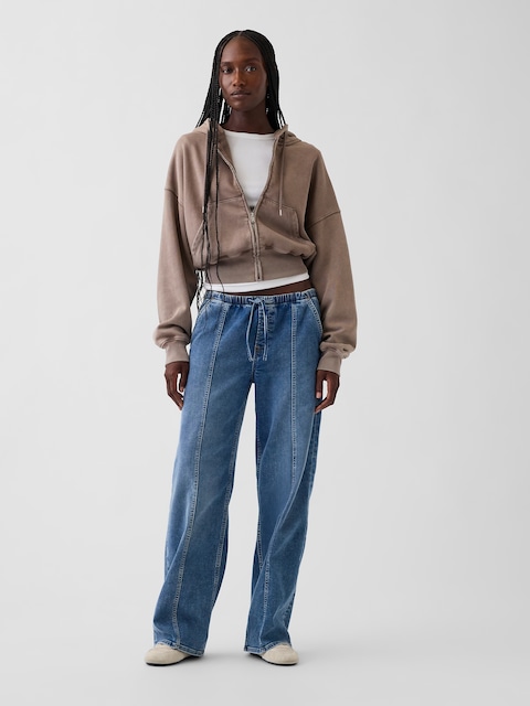 Low Rise Knit Easy '90s Loose Jeans