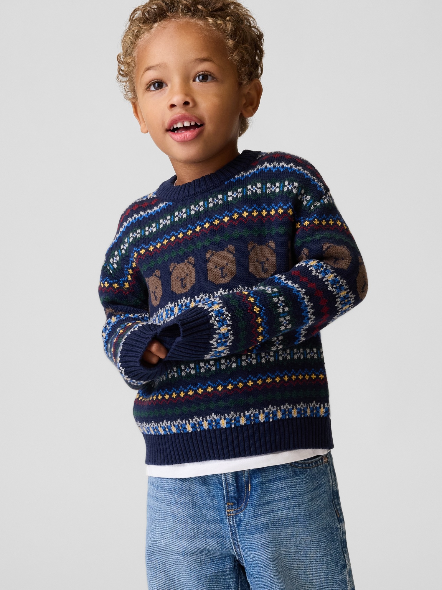 Свитер для малышей Gap Fair Isle, цвет: Brannan Bear Fairisle