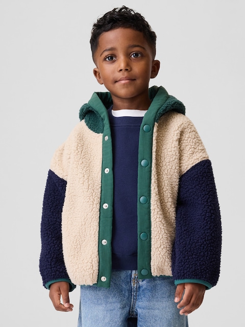 Baby & Toddler Hooded Sherpa Jacket