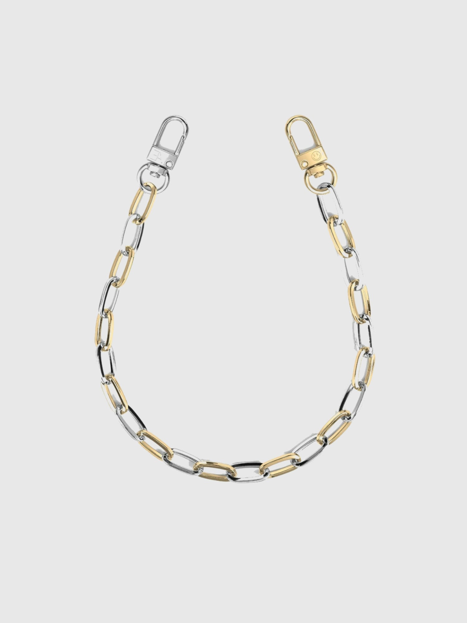 Ремешки для телефона The CAEP Gold/Silver Paperclip Wristlet Phone Chain, цвет: Золотой / Серебряный