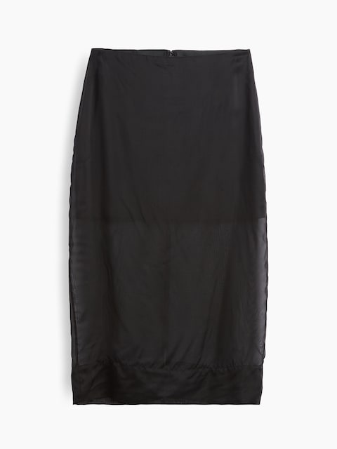 Sheer Organza Maxi Skirt