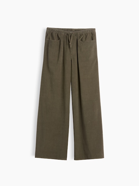 Kids Corduroy Easy Wide-Leg Pants