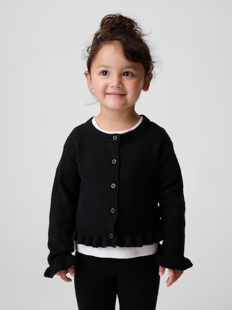 Baby & Toddler CashSoft Ruffle Cardigan Sweater