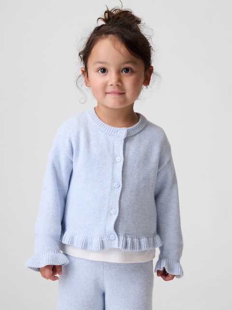 Baby & Toddler CashSoft Ruffle Cardigan Sweater