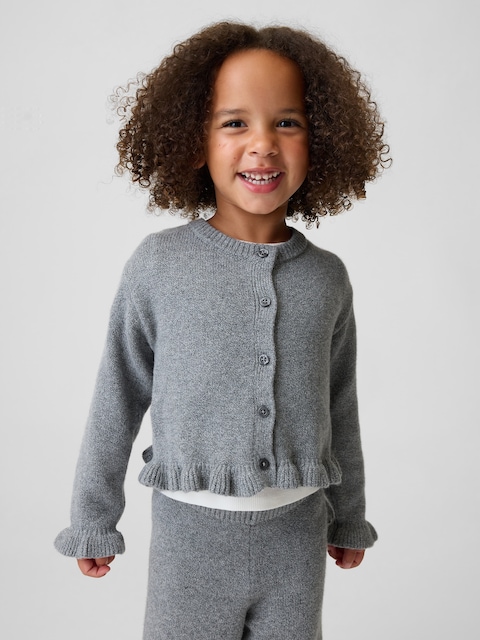 Baby & Toddler CashSoft Ruffle Cardigan Sweater