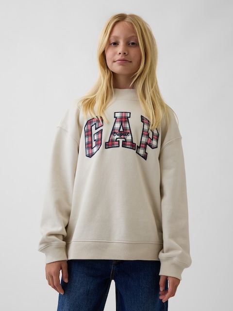Kids VintageSoft Oversized Mockneck Logo Sweatshirt