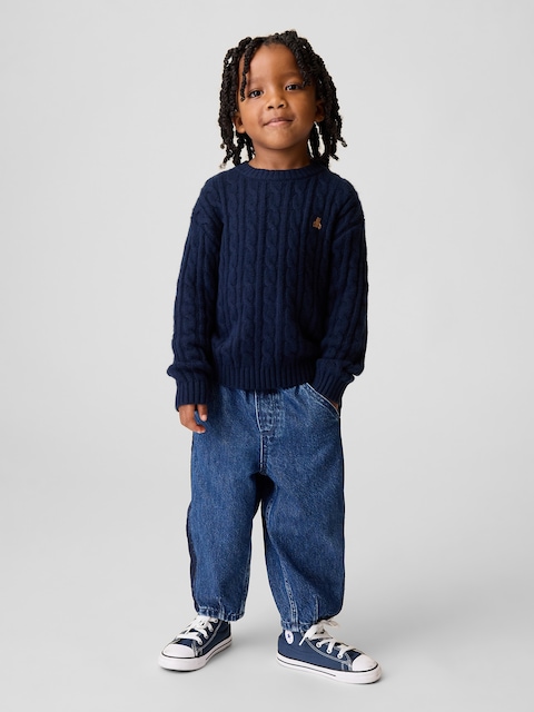 Baby & Toddler Pull-On Barrel Jeans