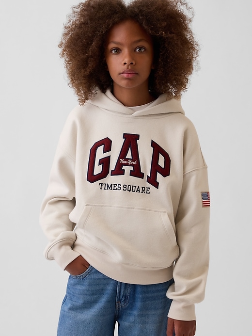 Kids VintageSoft NYC Times Square Logo Hoodie | Gap