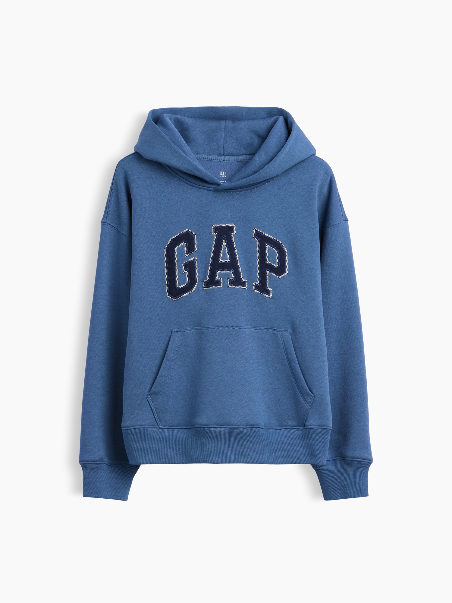 Детское худи Gap VintageSoft Arch Logo, цвет: Синий, вариант 1 — фото 6